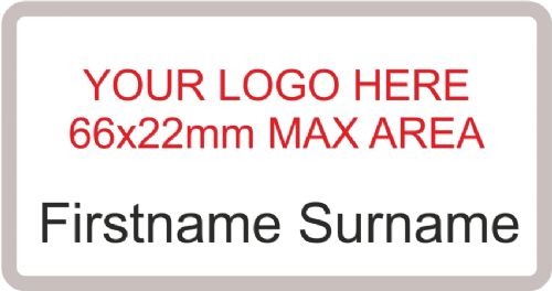Name badge 70x40mm (3
